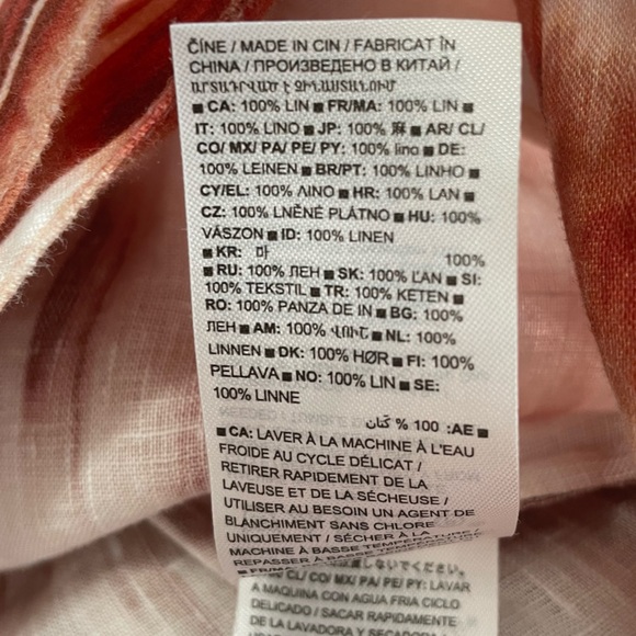 banana republic women Medium 100% Linen cropped‎ Cardigan Tie front Coastal Boho - Picture 10 of 13